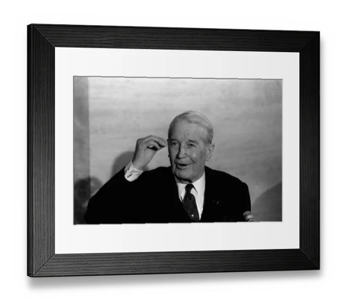 Framed Print : Maurice Chevalier Actor - Feb 1968 at a Press Conference at the Lincoln Room Framed Print : Maurice Chevalier Actor - Feb 1968 at a Press Conference at the Lincoln Room