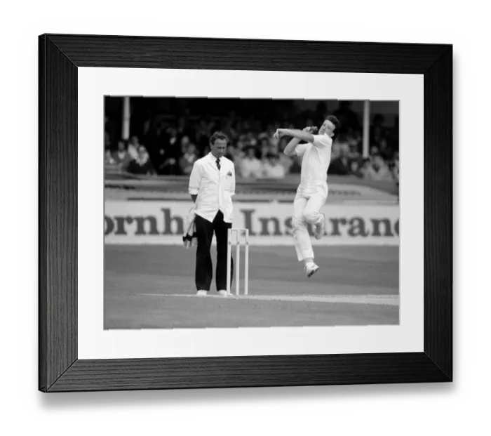 Framed Print : Cricket The Ashes England v Australia 3rd Test at Trent Bridge July 1985 Framed Print : Cricket The Ashes England v Australia 3rd Test at Trent Bridge July 1985