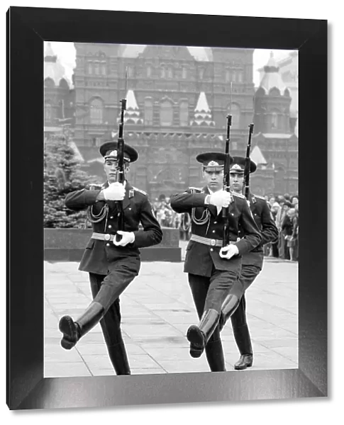 Moscow 1980 Olympic Games Soldiers on parade in Red Square