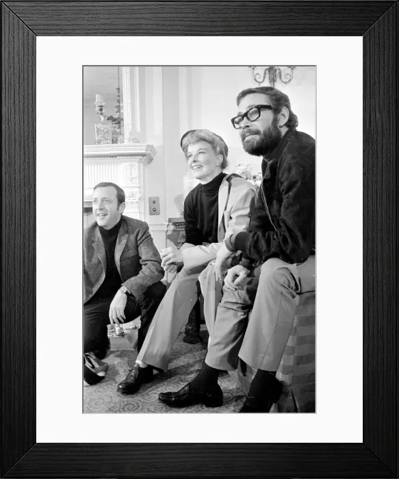 Framed Print : Actor Peter O Toole with actress Katherine Hepburn. November 1967