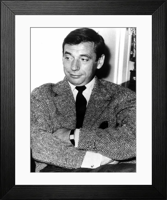 Framed Print : Yves Montand April 1982, French actor Framed Print : Yves Montand April 1982, French actor