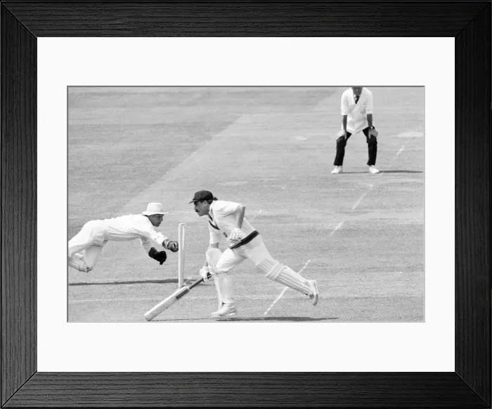 Framed Print : Cricket The Ashes England v Australia 2nd Test at Lords July 1985 Allan