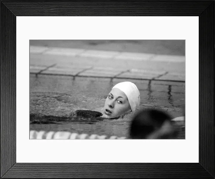 Framed Print : Olympic Games 1980 Moscow Sharron Davies Swimmer - Training Framed Print : Olympic Games 1980 Moscow Sharron Davies Swimmer - Training