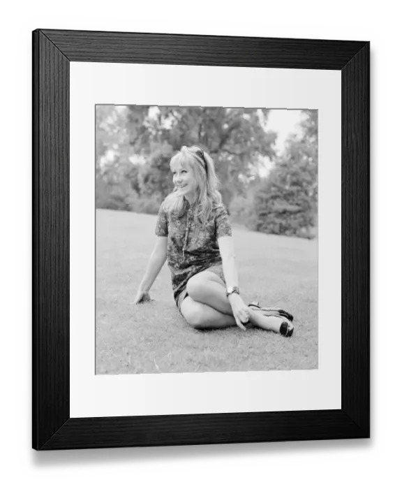 Framed Print : Actress Felicity Kendal pictured in Battersea Gardens June 1967 Twenty year Framed Print : Actress Felicity Kendal pictured in Battersea Gardens June 1967 Twenty year