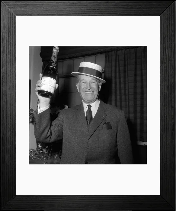 Framed Print : Maurice Chevalier Actor - Feb 1968 with people from the audience Framed Print : Maurice Chevalier Actor - Feb 1968 with people from the audience
