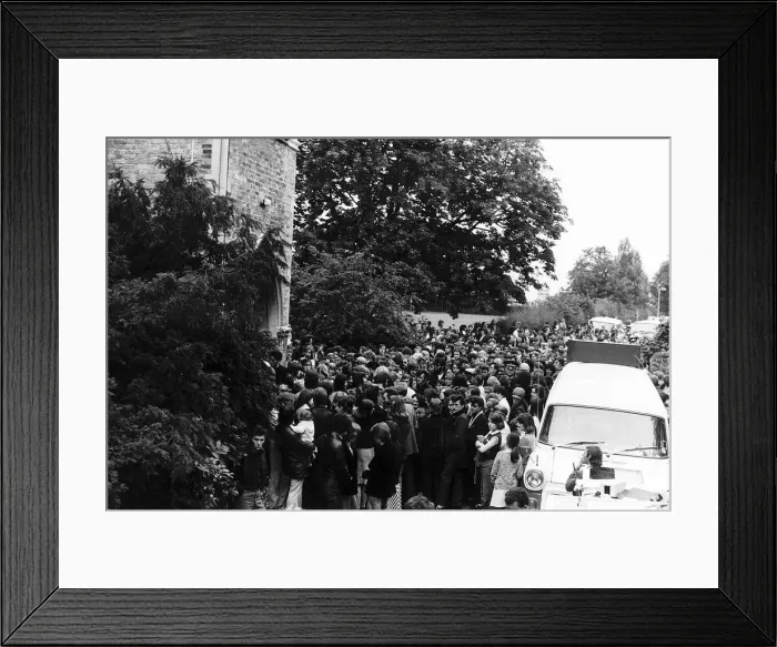 Framed Print : Elvis Presley singer and actor died and was burried in Memphis In London a Framed Print : Elvis Presley singer and actor died and was burried in Memphis In London a