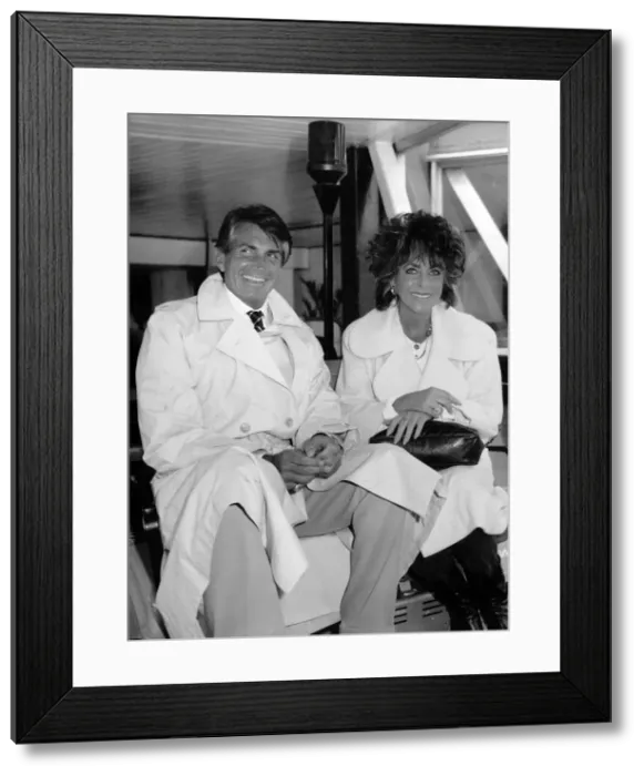 Framed Print : Elizabeth Taylor actress and George Hamilton actor Framed Print : Elizabeth Taylor actress and George Hamilton actor