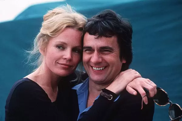 Dudley Moore Actor Muscian with his wife Tuesday Weld in Cannes May 1978