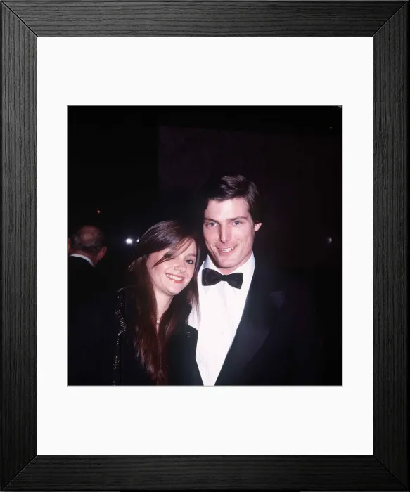 Framed Print : Christopher Reeves actor with Gaye Exton at premiere of film Superman Framed Print : Christopher Reeves actor with Gaye Exton at premiere of film Superman