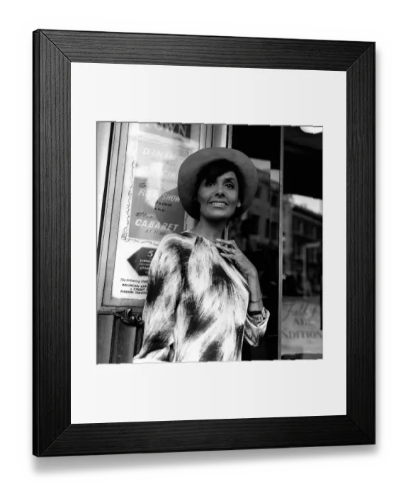 Framed Print : Actress Lena Horne outside Talk of the Town in London 1964 Framed Print : Actress Lena Horne outside Talk of the Town in London 1964