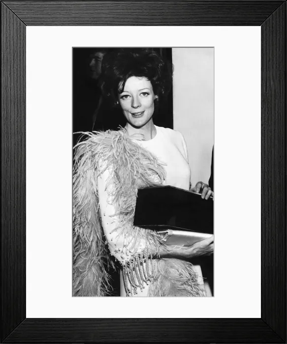 Framed Print : Maggie Smith Actress March 1970 pictured at the London Palladium TV