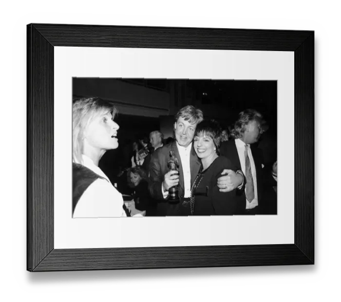 Framed Print : Liza Minnelli Actress Singer with Paul and Linda McCartney at Londons Grosvenor House Framed Print : Liza Minnelli Actress Singer with Paul and Linda McCartney at Londons Grosvenor House