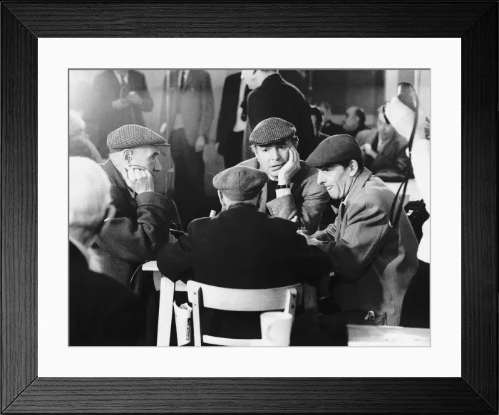 Framed Print : James Mason Actor talking to some down and outs at a Salvation Army hostel Framed Print : James Mason Actor talking to some down and outs at a Salvation Army hostel