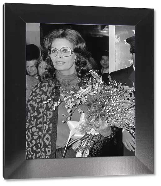 Italian actress Sophia Loren was signing books at the Liberty store Regent Street when