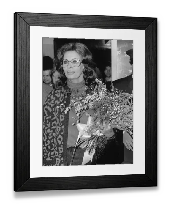 Framed Print : Italian actress Sophia Loren was signing books at the Liberty store Regent Street when Framed Print : Italian actress Sophia Loren was signing books at the Liberty store Regent Street when