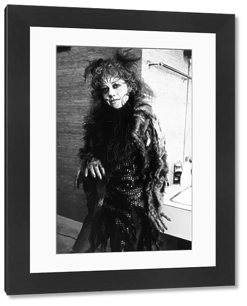 Elaine Paige Actress Singer in the costume she wears for the Musical Cats - in her