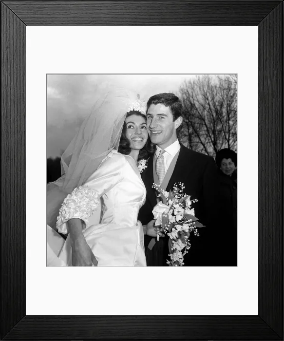 Framed Print : Actress Jean Collins weds Peter Ziderman 1965 Framed Print : Actress Jean Collins weds Peter Ziderman 1965