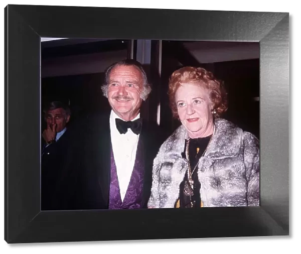 Sir John Mills and Lady Mills actor July 1978 msi