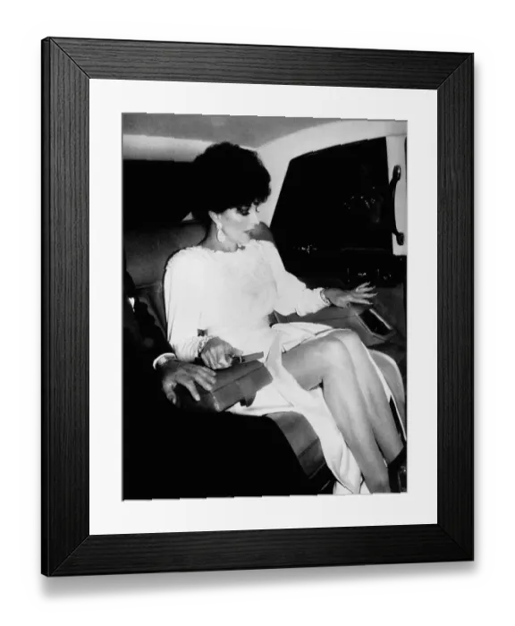 Framed Print : Joan Collins actress, March 1985