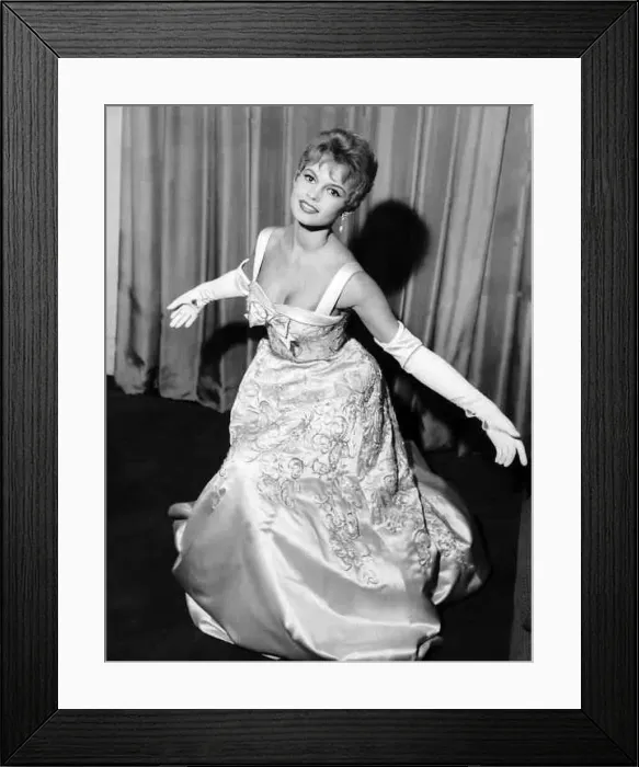 : Brigitte Bardot French actress in ball gown October 1956 : Brigitte Bardot French actress in ball gown October 1956