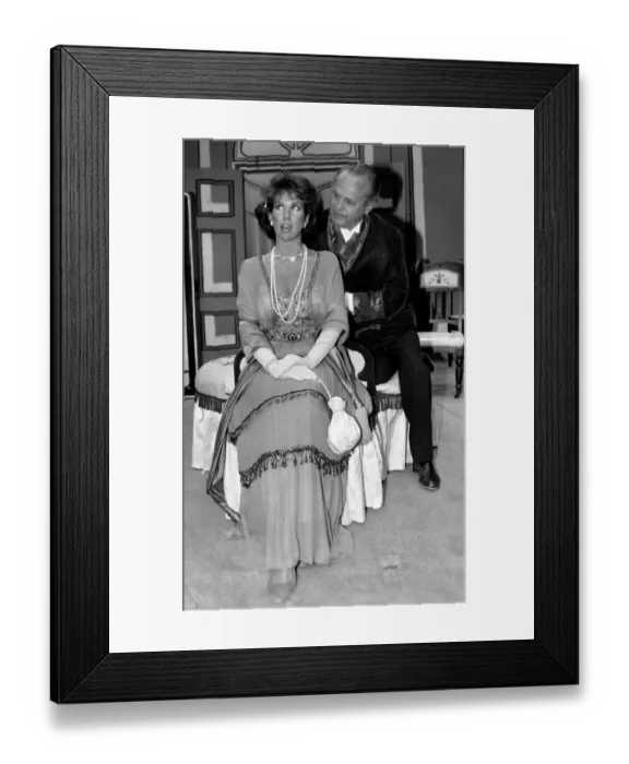 Framed Print : Linda Lusardi former page three 3 girl appearing a stage production of My Fair Lady as