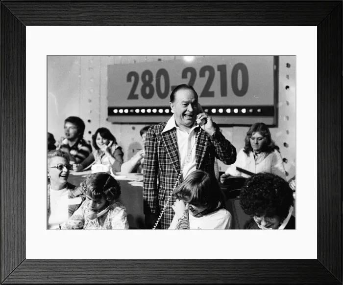 Framed Print : Bob Hope Actor Comedian in Fargo USA May 1978 Dbase MSI
