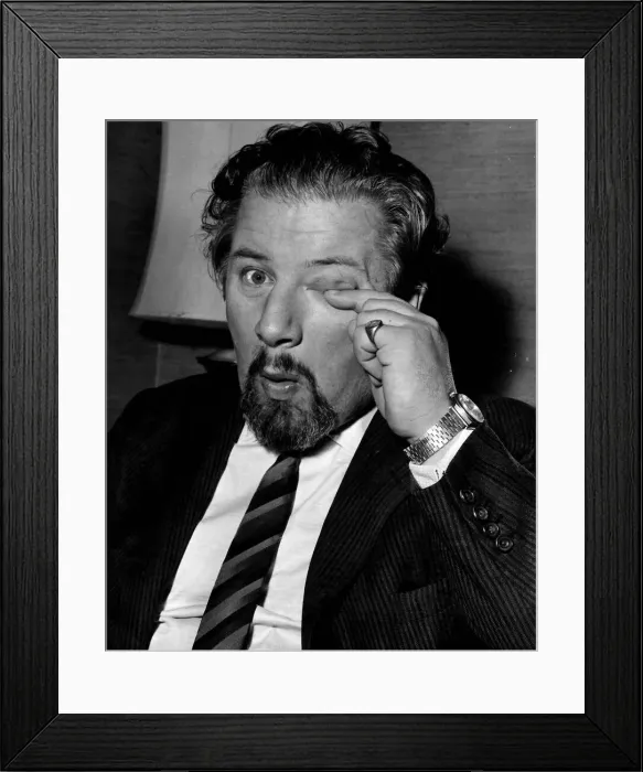 Framed Print : British actor Peter Ustinov whose play Half Way Up The Tree