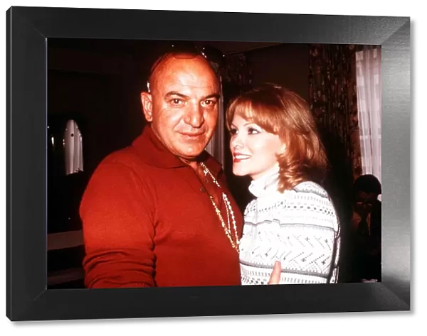 Telly Savalas the actor from Kojak with his girlfriend Marce Hamsen February
