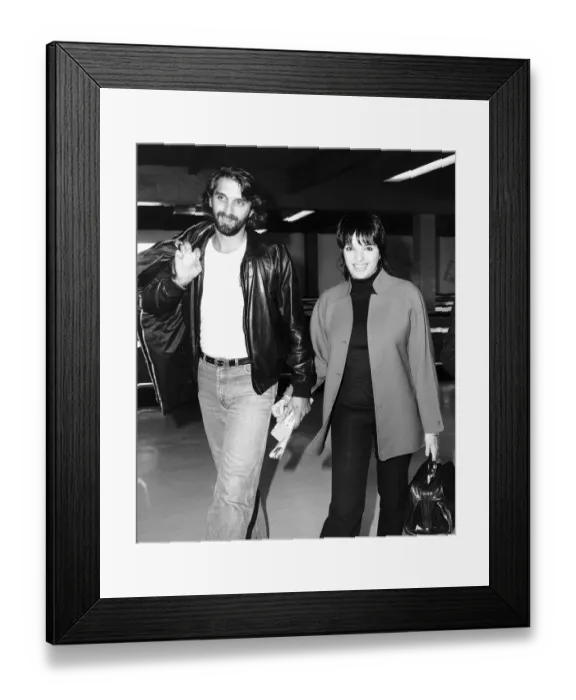 Framed Print : Liza Minnelli with her husband Mark Gero leaving Heathrow January 1982 Framed Print : Liza Minnelli with her husband Mark Gero leaving Heathrow January 1982