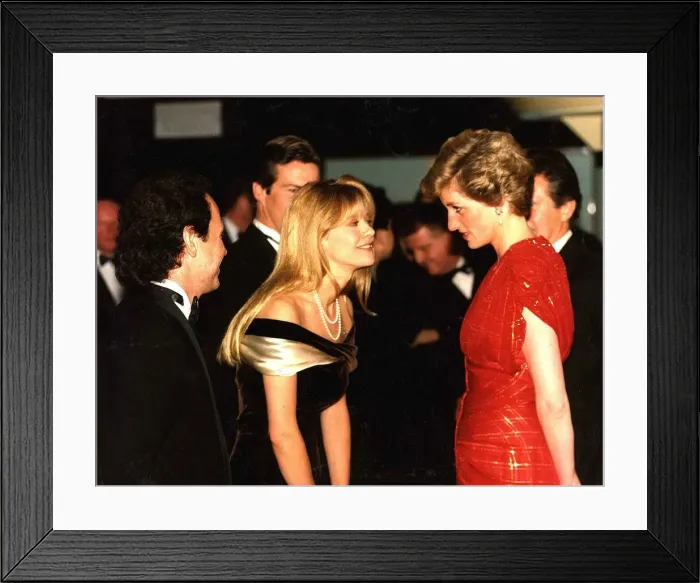 Framed Print : Diana Princess of Wales attends the Premiere of When Harry met Sally Framed Print : Diana Princess of Wales attends the Premiere of When Harry met Sally
