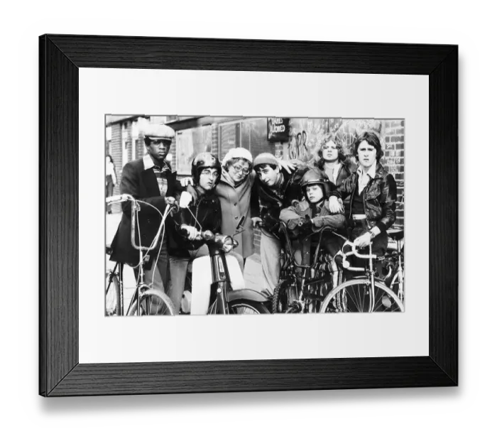 Framed Print : Tony Robinson and Thora Hird in a BBC TV comedy show The Boys and Mrs. B