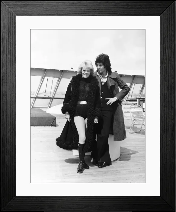 Framed Print : Rachel Roberts with her Friend Daren Ramirez Clothes Designer Framed Print : Rachel Roberts with her Friend Daren Ramirez Clothes Designer