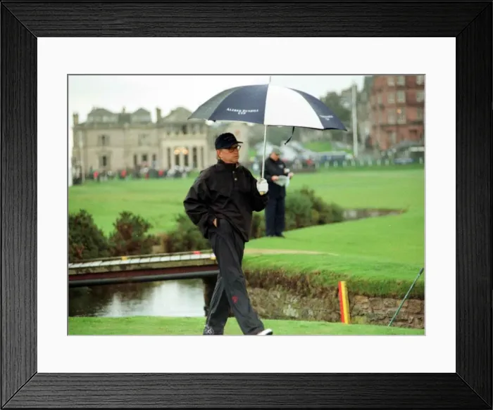 Framed Print : Michael Douglas at Dunhill Cup St Andrews October 1998