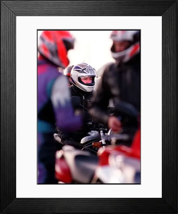 Framed Print : PAUL O DONNELL KNOCKHILL RACING CIRCUIT SEPTEMBER 1998 FOR HIS RACE TRAINING SESSION Framed Print : PAUL O DONNELL KNOCKHILL RACING CIRCUIT SEPTEMBER 1998 FOR HIS RACE TRAINING SESSION
