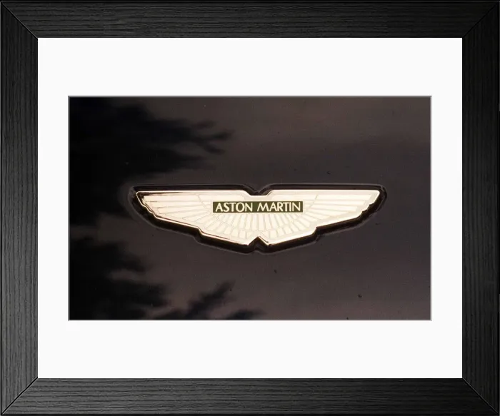 Framed Print : Aston Martin V12 badge August 1999 IAN TORRANCE PIC Framed Print : Aston Martin V12 badge August 1999 IAN TORRANCE PIC