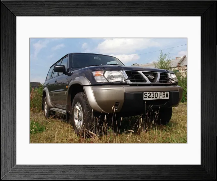 Framed Print : Nissan Patrol August 1998 showing front Framed Print : Nissan Patrol August 1998 showing front