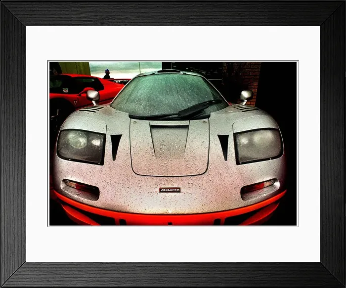 Framed Print : McLAREN F1 RACING CAR AT KNOCKHILL AUGUST 1998 ON BTCC DAY FOR ROAD RECORD Framed Print : McLAREN F1 RACING CAR AT KNOCKHILL AUGUST 1998 ON BTCC DAY FOR ROAD RECORD