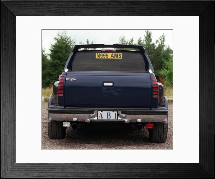 Framed Print : Andy Butlers Chevrolet Chevvy 1500 sportside pickup N995 AMS