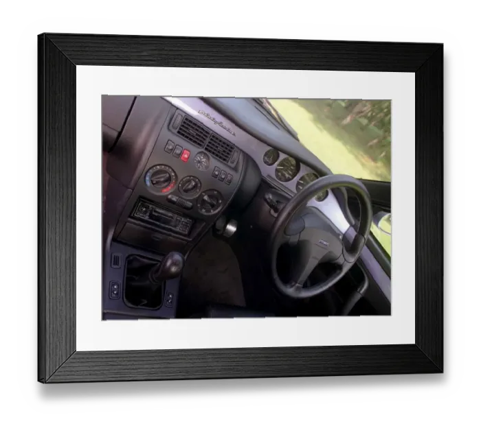 Framed Print : Fiat Coupe interior September 1998 Framed Print : Fiat Coupe interior September 1998