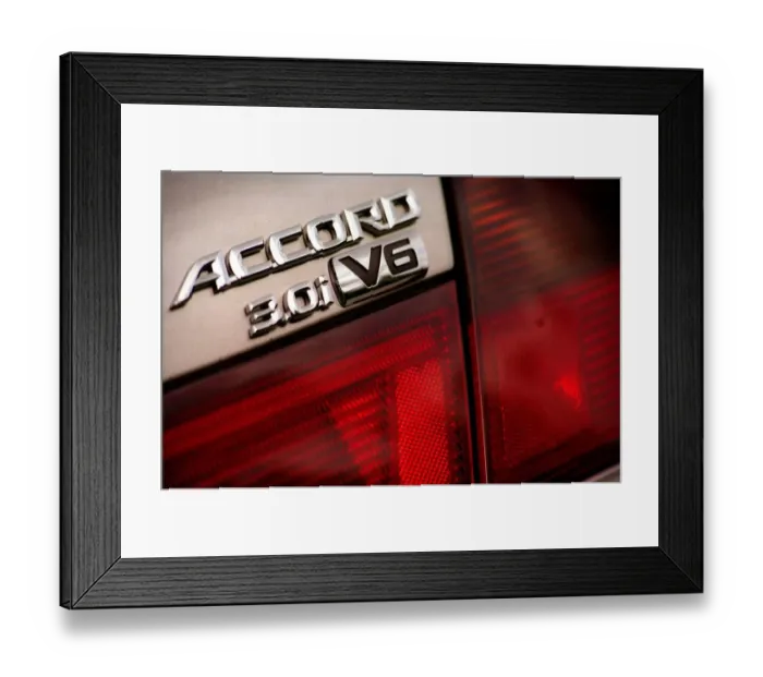 Framed Print : The New Honda Accord Coupe August 1999 PIC BY CHRIS WATT
