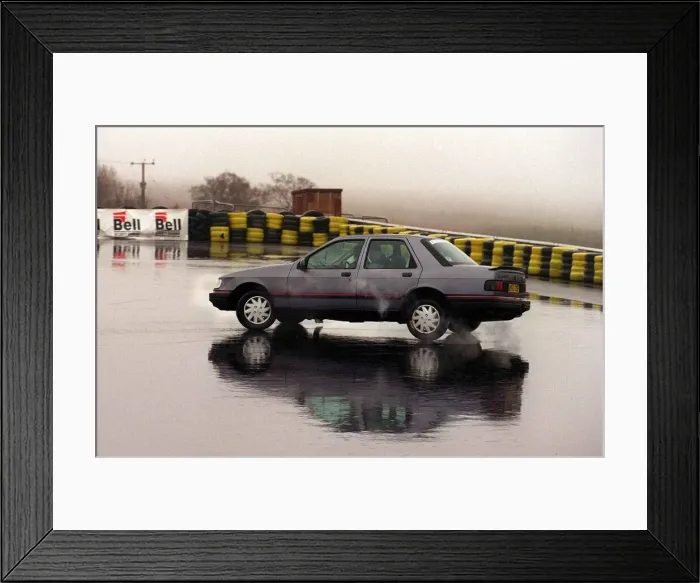 Framed Print : Skid pan Knockhill racing circuit June 1999 Trevor Walls feature Road Record Framed Print : Skid pan Knockhill racing circuit June 1999 Trevor Walls feature Road Record