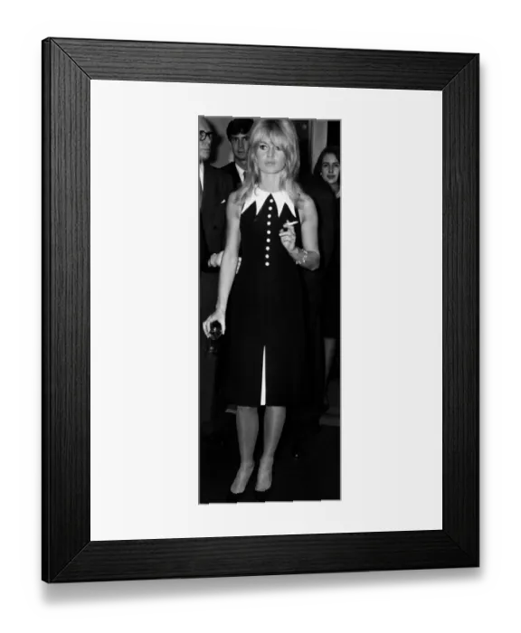 Framed Print : Brigitte Bardot French actress at hotel reception October 1963 London Framed Print : Brigitte Bardot French actress at hotel reception October 1963 London
