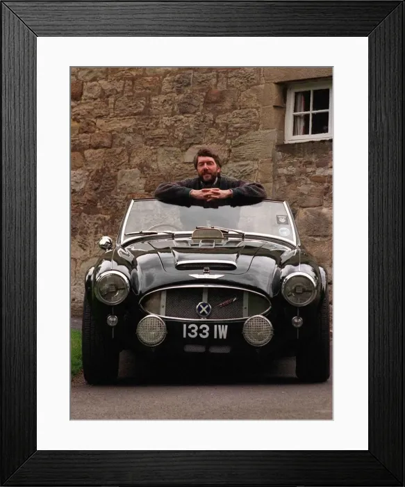 Framed Print : IAN WALKER AUSTIN HEALEY 3000 ROAD RECORD AFTER IT WAS RESTORED ROAD RECORD MOTORING