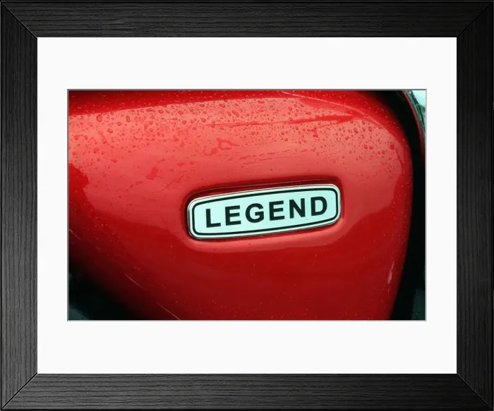 Framed Print : Triumph Legend 900cc motorbike September 1998