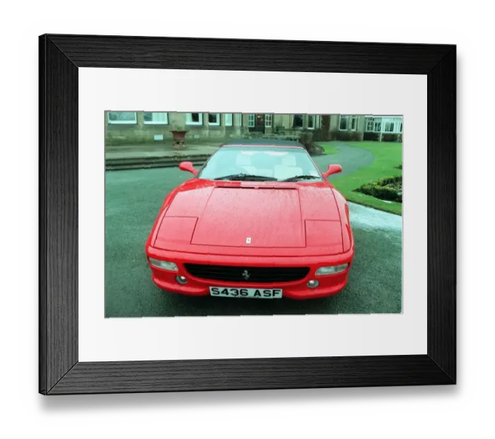 Framed Print : FERRARI CARS AT GLENEAGLES HOTEL February 1999 red sports car Framed Print : FERRARI CARS AT GLENEAGLES HOTEL February 1999 red sports car