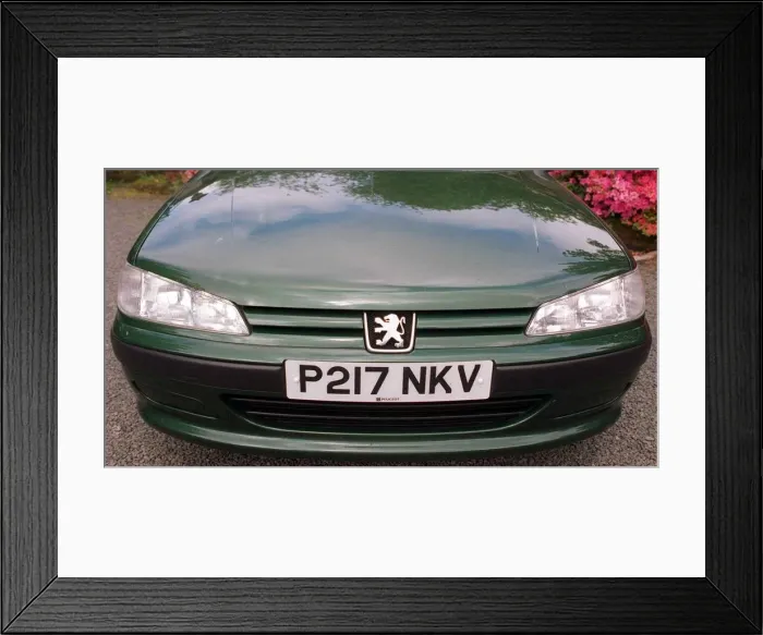 Framed Print : Peugeot 406 Estate car photographed at Pollok Park Glasgow