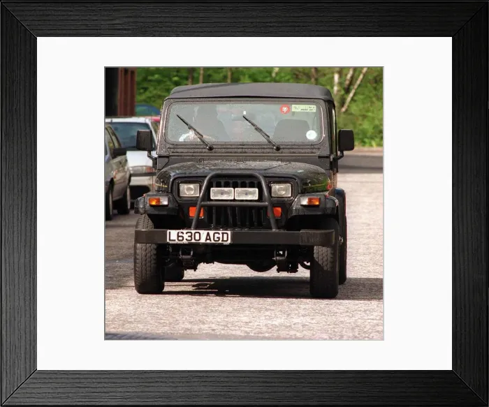 Framed Print : Chrysler Jeep Wrangler fitted with bull bars Framed Print : Chrysler Jeep Wrangler fitted with bull bars
