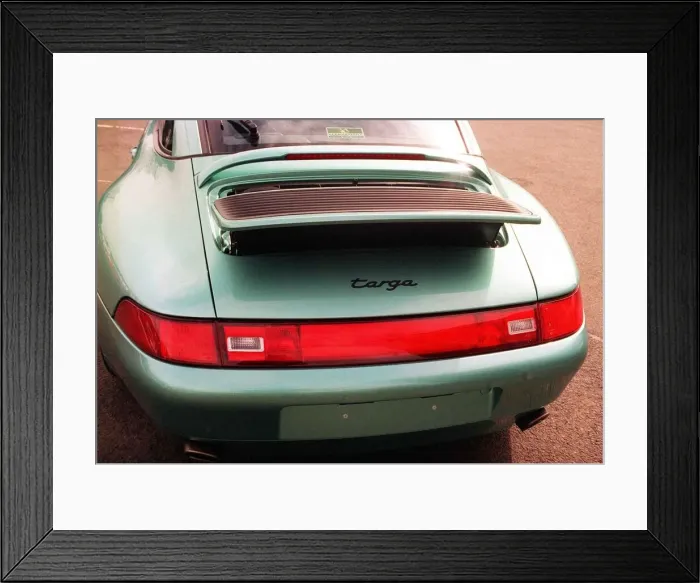 Framed Print : PORSCHE TARGA 911 with rear spolier raised Framed Print : PORSCHE TARGA 911 with rear spolier raised