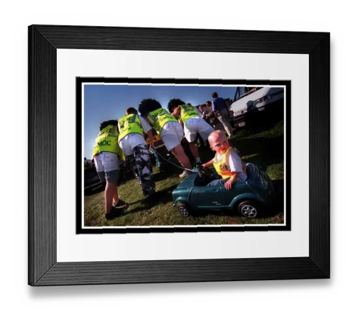 Framed Print : Mini car 40th birthday August 1999 at Silverstone