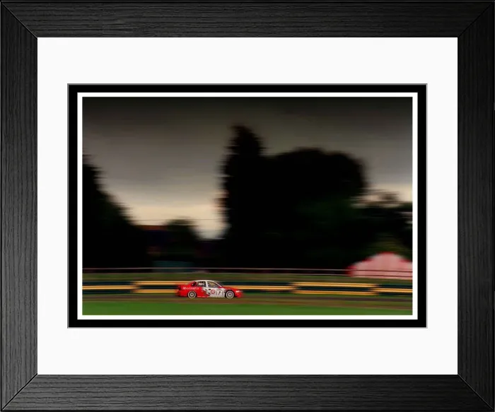 Framed Print : NEW VAUXHALL GSI CAR RED AND WHITE RACING JULY 1999 FOR ROAD RECORD